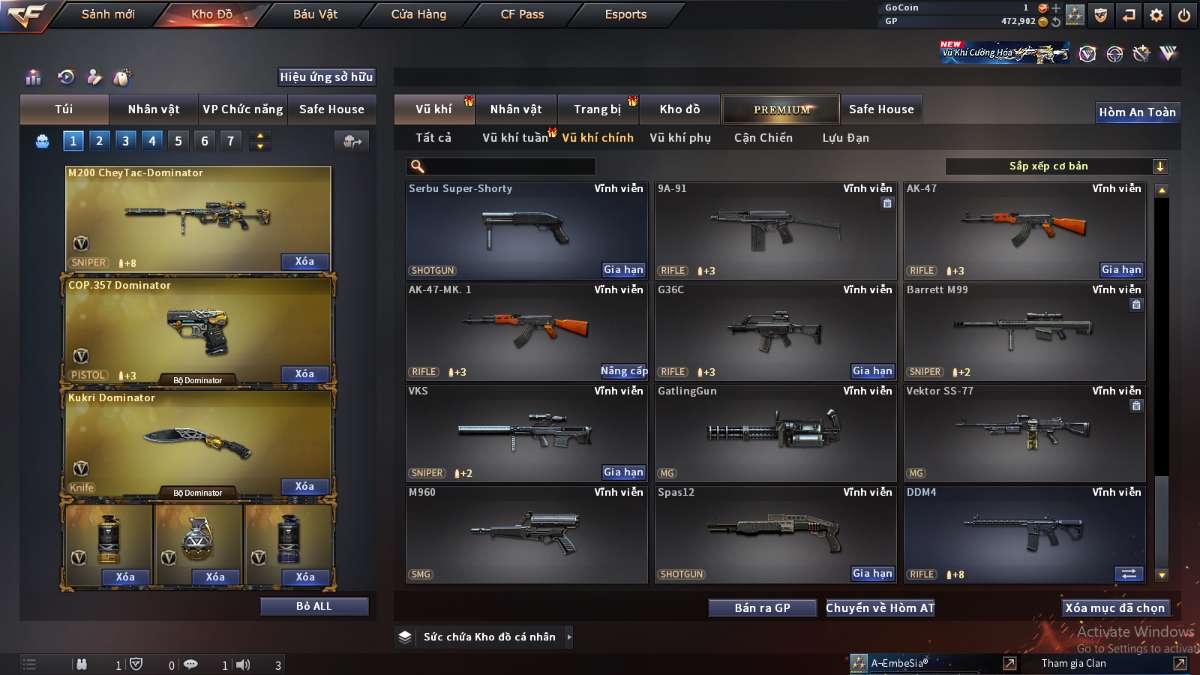 shop acc cf uy tin gia re